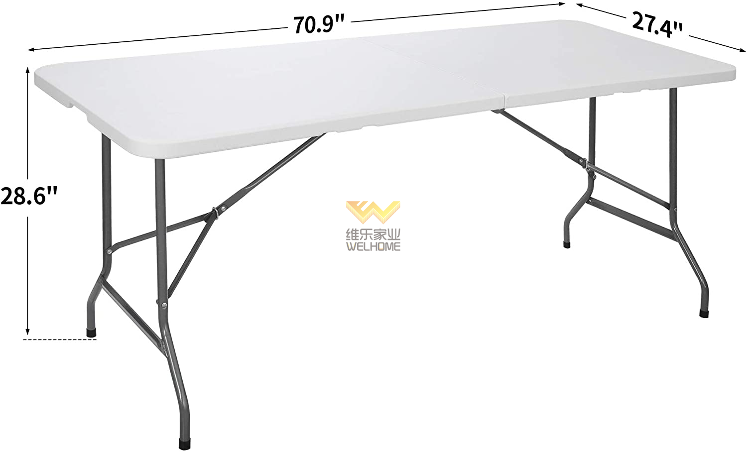 Outdoor portable HDPE picnic/camping/garden folding table